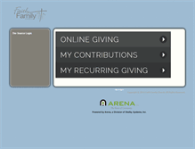 Tablet Screenshot of giving.myfaithfamily.com